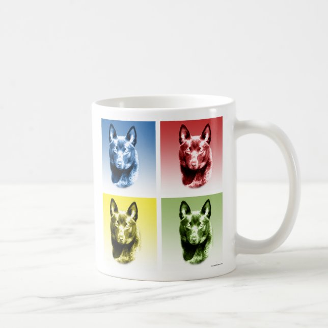 Schipperke Pop Art Coffee Mug (Right)