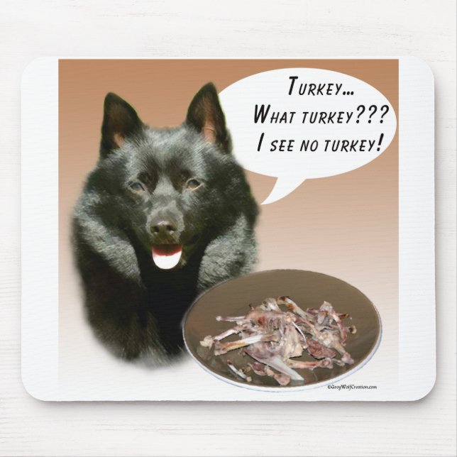 Schipperke Turkey Mouse Mat (Front)