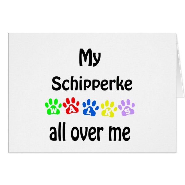 Schipperke Walks Design (Front Horizontal)