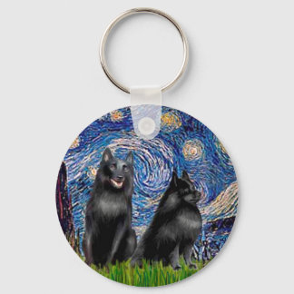 Schipperkees (two,5&amp;6) - Starry Night Key Ring