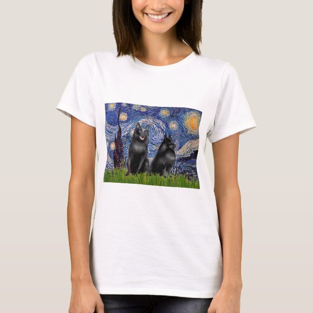Schipperkees (two,5&amp;6) - Starry Night T-Shirt (Front)