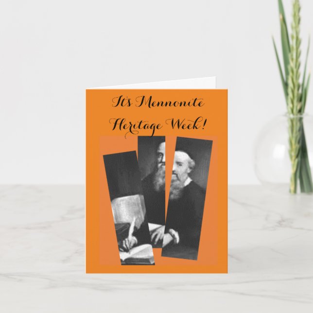 Schism Mennonite Heritage Week Card (Front)