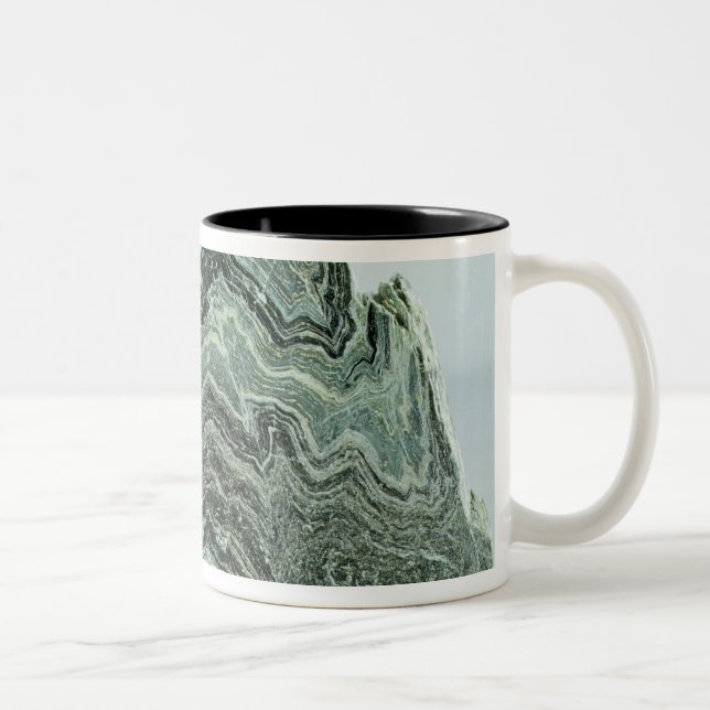 Schist rock Two-Tone coffee mug (Right)