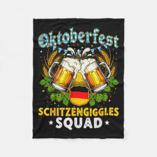 Schitzengiggles Squad Munich Beer Bavarian  Fleece Blanket