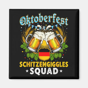 Schitzengiggles Squad Munich Beer Bavarian  Magnet