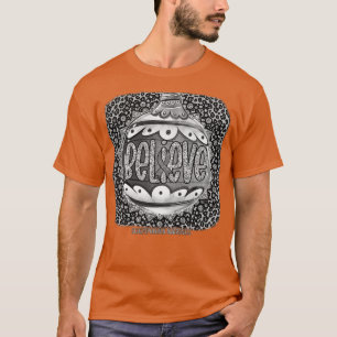 Schizophrenia Awareness Believe Ornament Leopard c T-Shirt