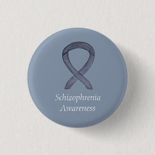 Schizophrenia Awareness Ribbon Custom Pins