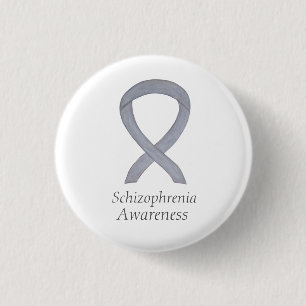 Schizophrenia Awareness Ribbon Custom Pins