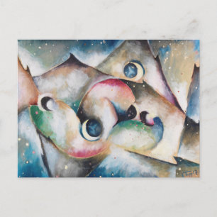 Schlafende Gestaltenin Nachflicher by Arnold Topp Postcard