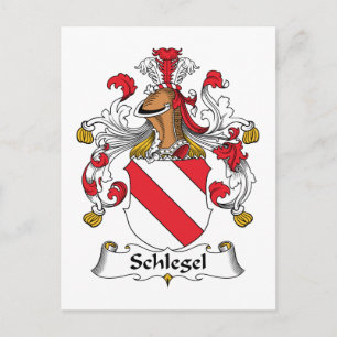 Schlegel Family Crest Postcard
