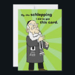 Schlepping Holiday Card<br><div class="desc">Send your friends and family Hanukkah greetings with the wise musings of Rabbi Moshe.</div>