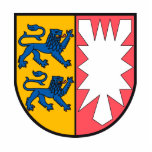 Schleswig-Holstein Coat of Arms Standing Photo Sculpture<br><div class="desc">The coat of arms of Schleswig-Holstein on many interesting products</div>