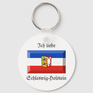 Schleswig-Holstein Flag Gem Key Ring