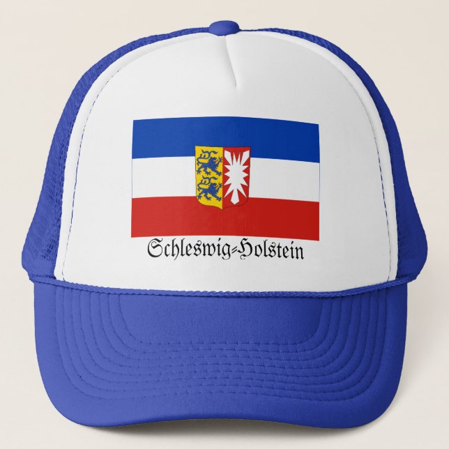 Schleswig-Holstein Flag Trucker Hat (Front)