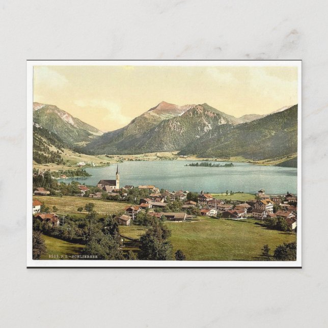 Schliersee, Bavaria, Germany classic Photochrom Postcard (Front)