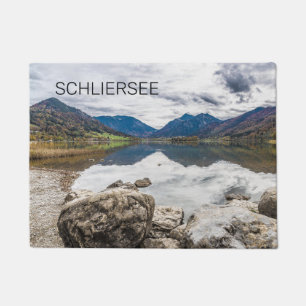 Schliersee Bavaria Lake Germany Panorama Souvenir Doormat