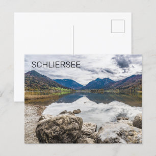 Schliersee Bavaria Lake Germany Panorama Souvenir Holiday Postcard