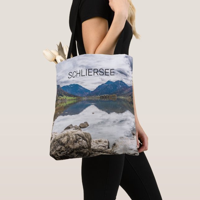 Schliersee Bavaria Lake Germany Panorama Souvenir Tote Bag (Close Up)