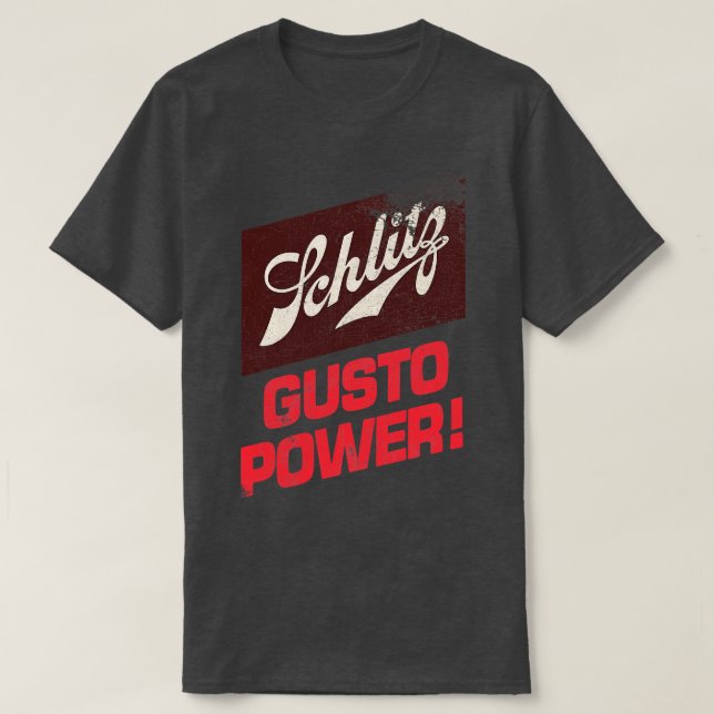 Schlitz Milwaukee 70s Aesthetic T-Shirt (Design Front)