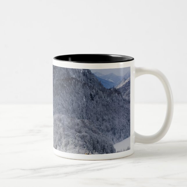 Schloss Hohenschwangau Two-Tone Coffee Mug (Right)