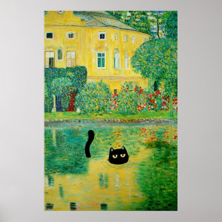 Schloss Kammer on the Attersee Cat Poster