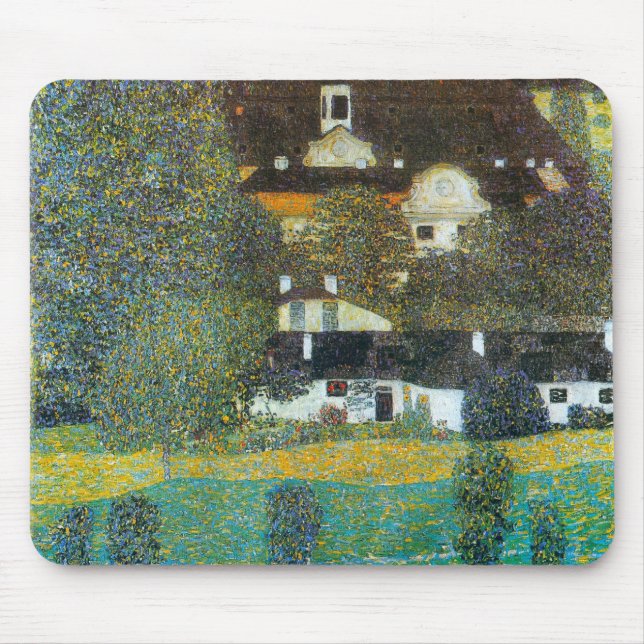 Schloss Kammer on the Attersee II By Gustav Klimt Mouse Mat (Front)