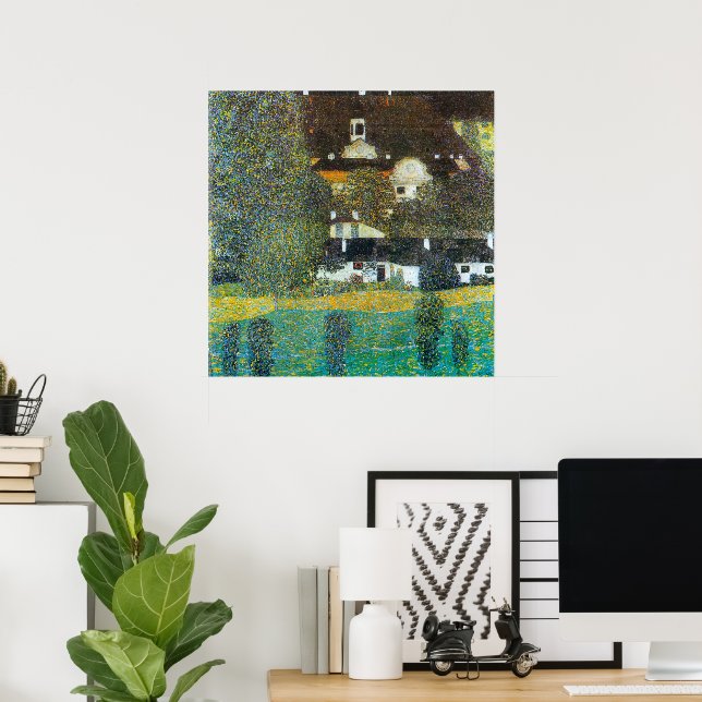 Schloss Kammer on the Attersee II By Gustav Klimt Poster (Home Office)