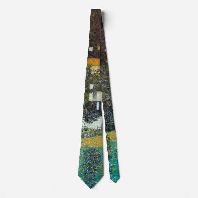 Schloss Kammer on the Attersee II By Gustav Klimt Tie (Front)