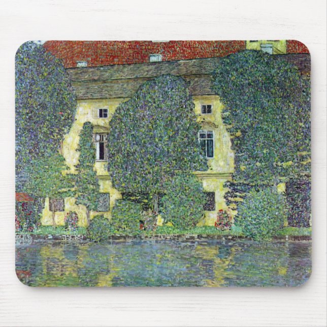 Schloss Kammer on the Attersee III By Gustav Klimt Mouse Mat (Front)