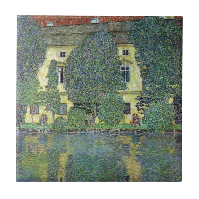 Schloss Kammer on the Attersee III By Gustav Klimt Tile (Front)