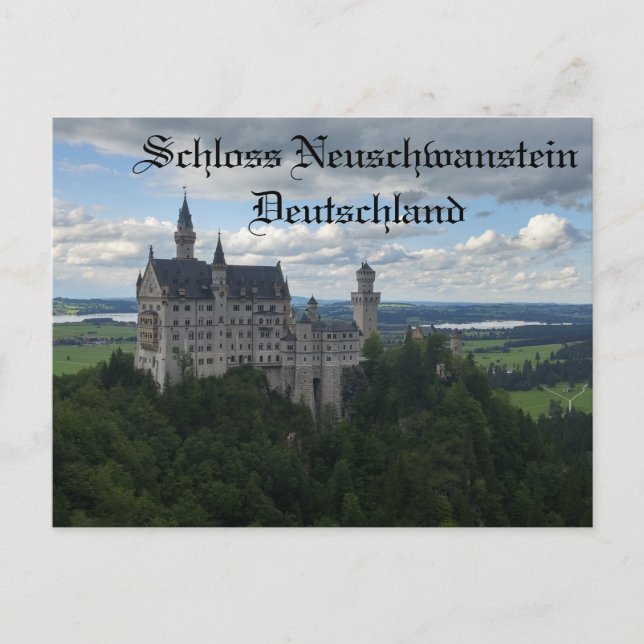 Schloss Neuschwanstein Castle Postcard (Front)