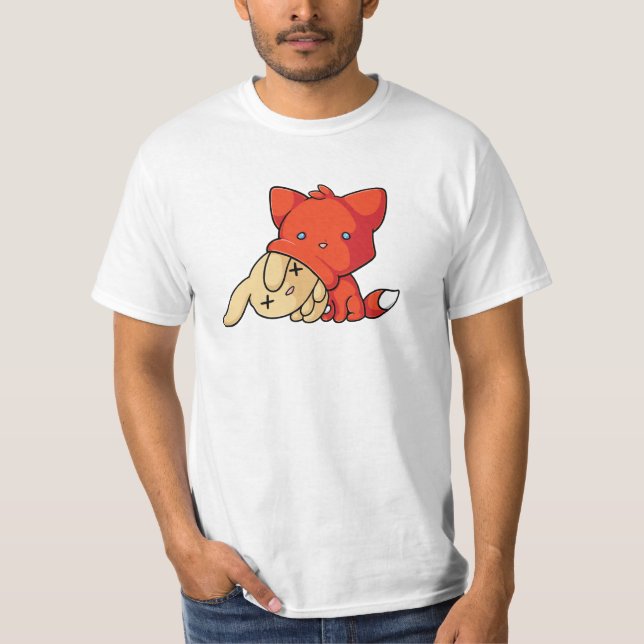 SCHLUP Fox Eating Rabbit T-Shirt (Front)