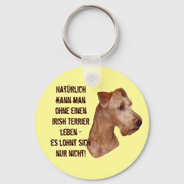Schlüsselanhänger "Irish Terrier" Key Ring (Front)