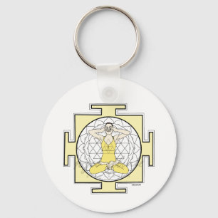 Schlüsselanhänger mit Mudra & Yantra – Symbol für  Key Ring