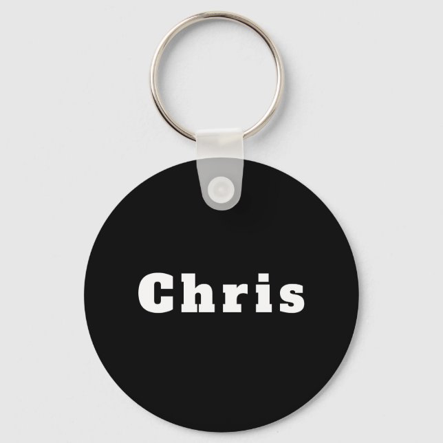 Schlüsselanhänger mit Namen Chris Key Ring (Front)