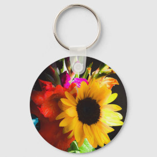 Schlüsselanhänger, Motiv Sonnenblume Key Ring