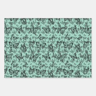 Schmetterlingen Wrapping Paper Sheet