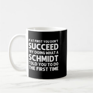Schmidt Funny Surname Family Tree Birthday Reunion Coffee Mug