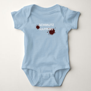 Schmutz Happens blue bab bodysuit