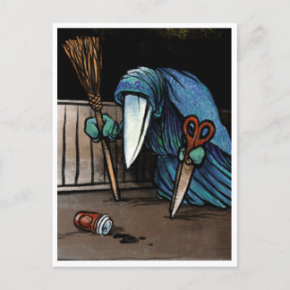 Schnabelperchten - Spooky Yule Critter Postcard