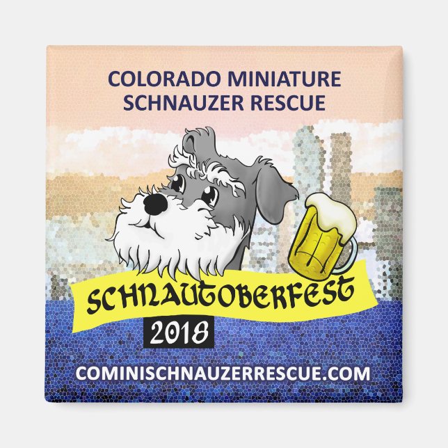 Schnautoberfest 2018 magnet (Front)