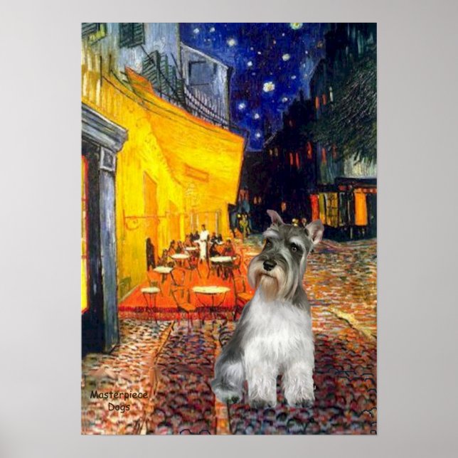 Schnauzer 11N - Terrace Cafe Poster (Front)