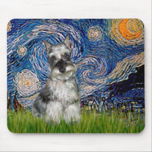 Schnauzer 1 - Starry Night Mouse Mat