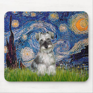 Schnauzer 1N - Starry Night Mouse Mat