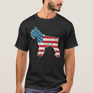 Schnauzer 4Th Of July Dog Lover Men Women USA Amer T-Shirt