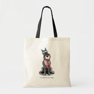 Schnauzer All Business Personalised Tote Bag