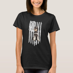 Schnauzer American Flag Patriotic Schnauzer Dog 4t T-Shirt