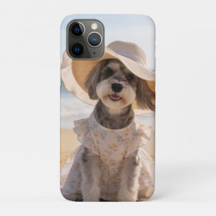 Schnauzer Beach Towel  iPhone 11 Pro Case