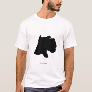 Schnauzer - black Silhouette T-Shirt