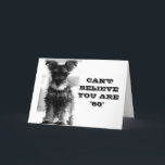 SCHNAUZER CAN'T BELIVE YOU ARE *60* BIRTHDAY CARD<br><div class="desc">THIS SWEET DOG IS JUST SO VERY SURPRISED THAT A FRIEND OR FAMILY MEMBER IS TURNING **60**  YOU CAN CHANGE THE VERSE ON THEM THIS CARD WELL. MAKE THEM YOUR OWN IF YOU WISH!!!!  THANKS FOR STOPPING BY ONE OF MY EIGHT STORES!</div>